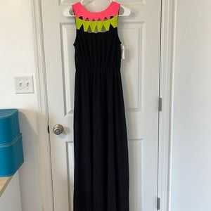 Black maxi dress